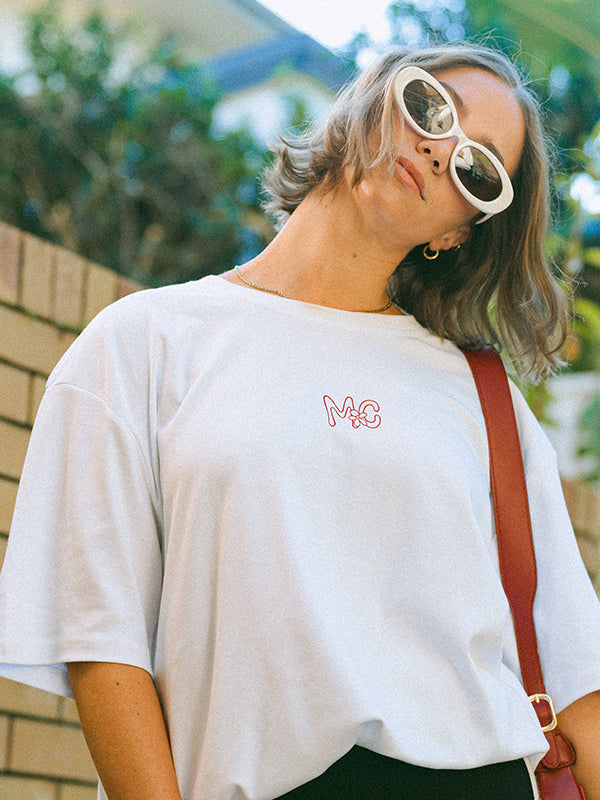Pool Party Tee White