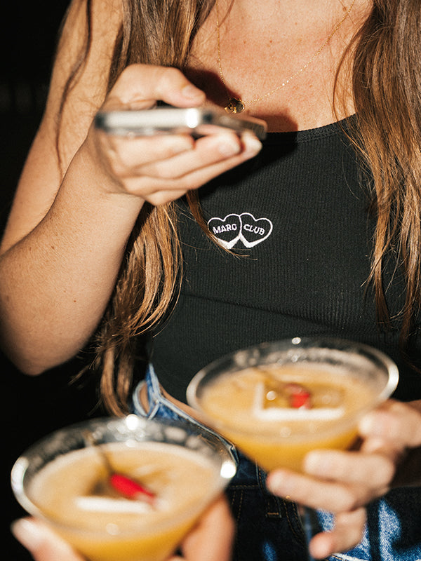 Candy Margarita Club Singlet Black